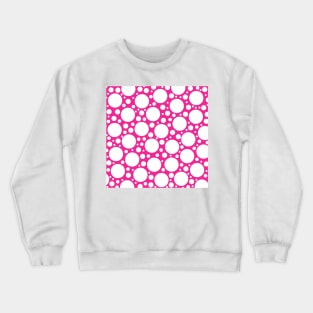 Polka Dots in Pink & White Crewneck Sweatshirt